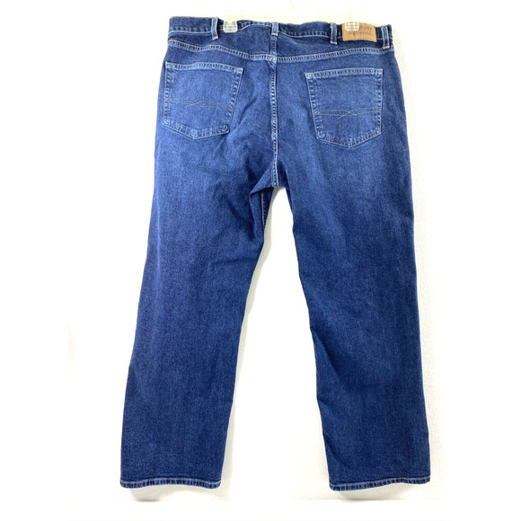 Levi Strauss Signature Jeans Mens‎ 40 x 29.5 Dark Wash Denim Straight Relaxed - Picture 2 of 10